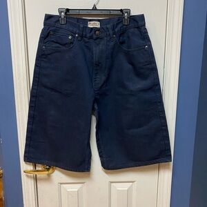 Member's Property Mens Shorts Size W34 Blue Denim Jean